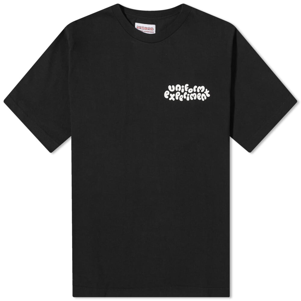 

Широкая монохромная футболка Uniform Experiment Insane Monochrome, черный
