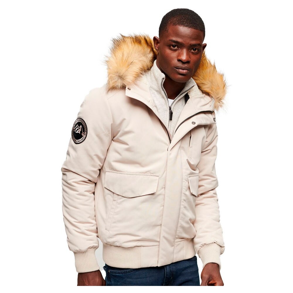 

Пуховик Superdry Everest, бежевый