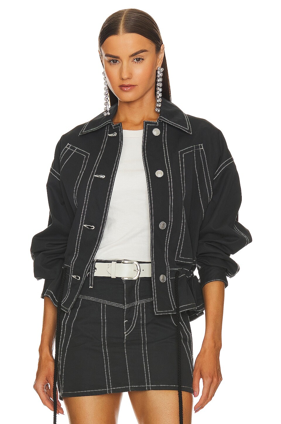 

Куртка Isabel Marant Etoile Delly, цвет Faded Black