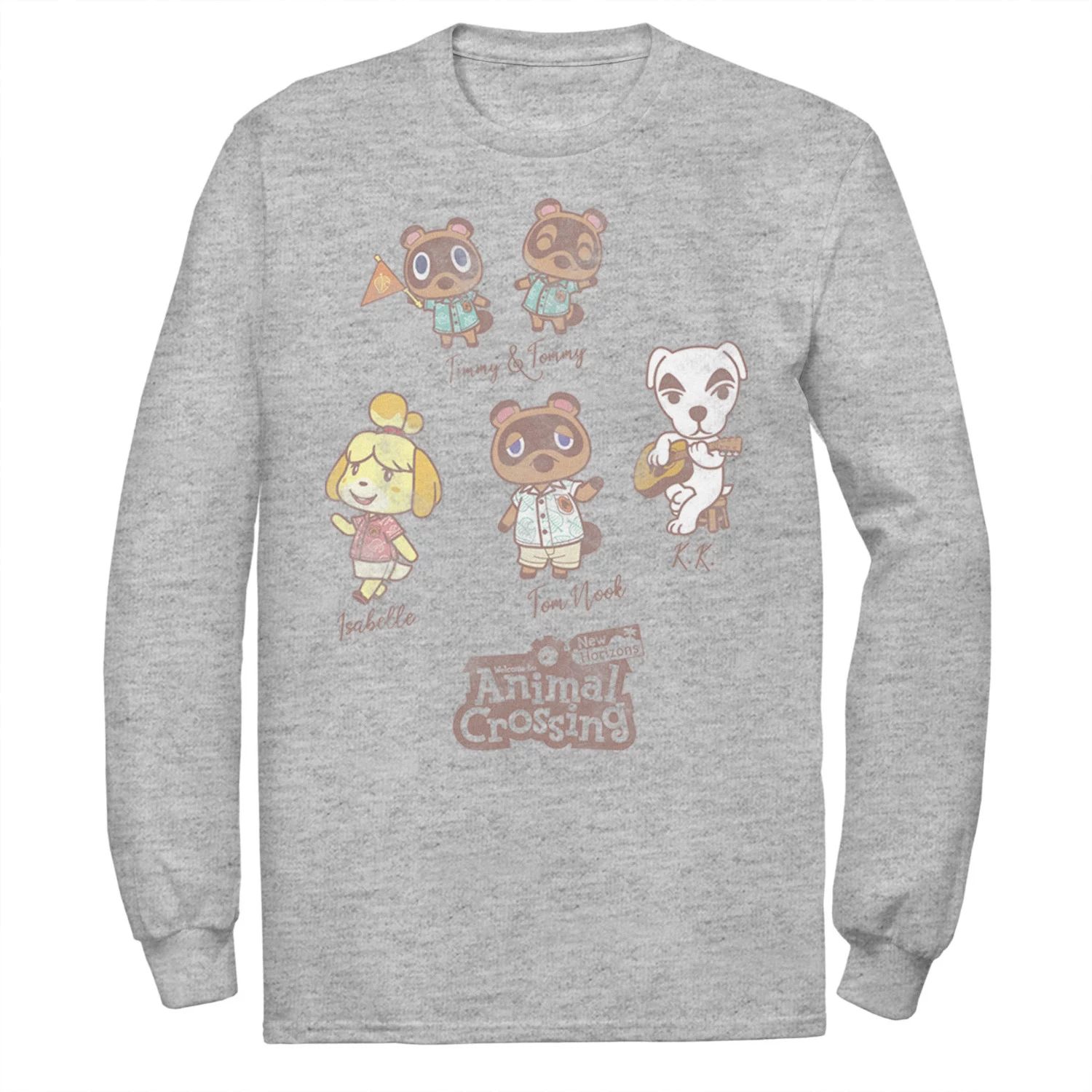 Мужская футболка с именами Animal Crossing New Horizons Group Shot Licensed Character