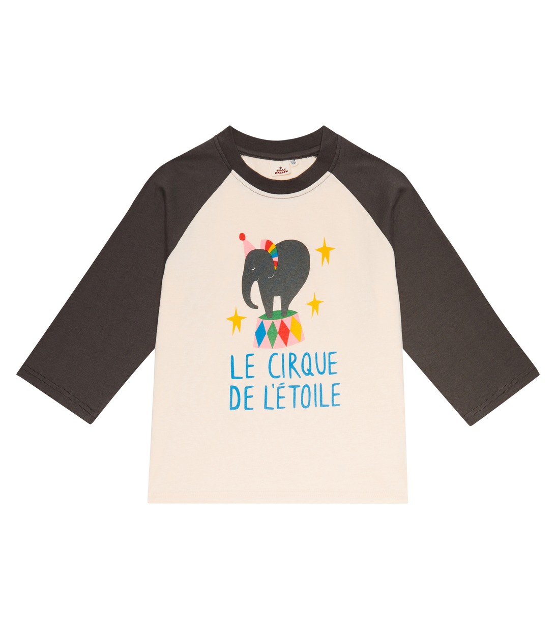 Хлопковая футболка со слоном Jellymallow, разноцветный детская пирамидка со слоном rex