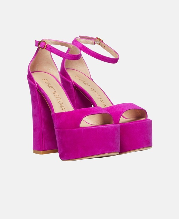 

Босоножки на каблуке Stuart Weitzman, розовый