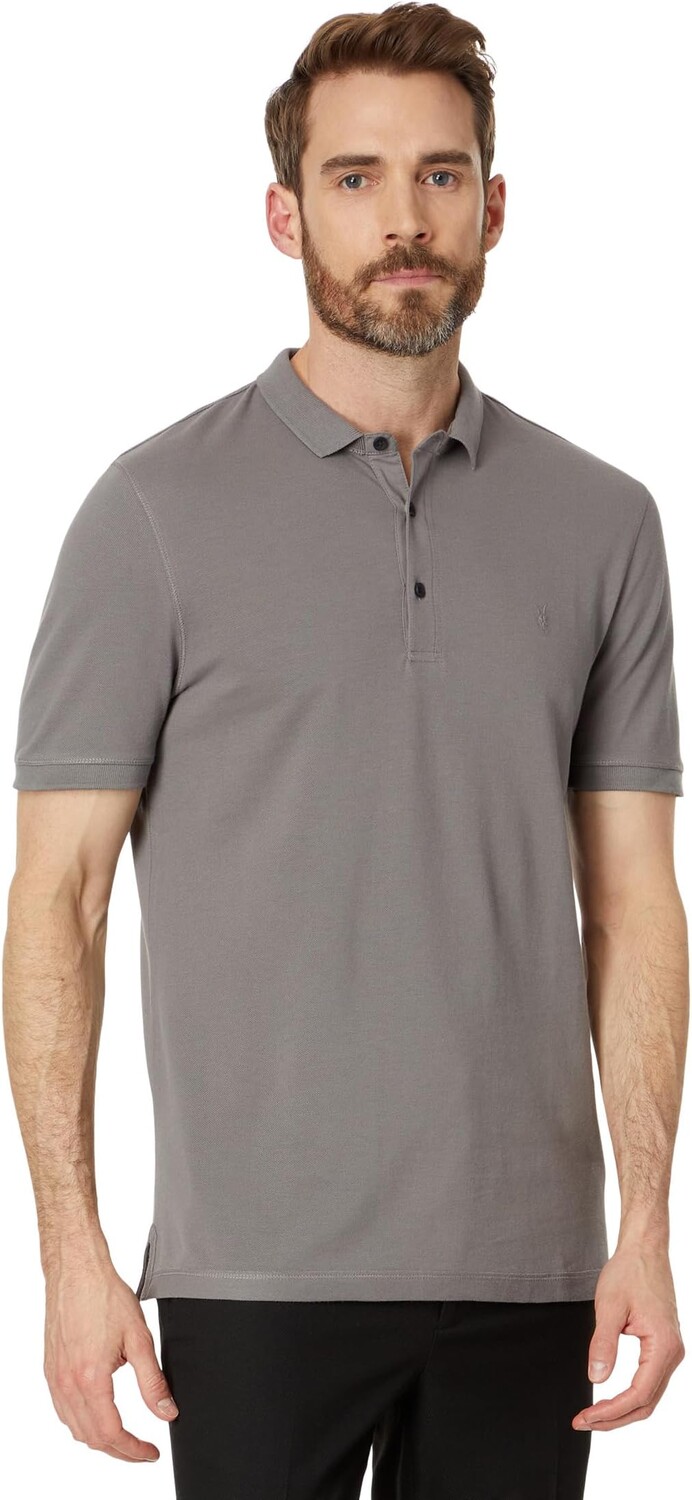 

Поло AllSaints Reform Short Sleeve Polo, серый