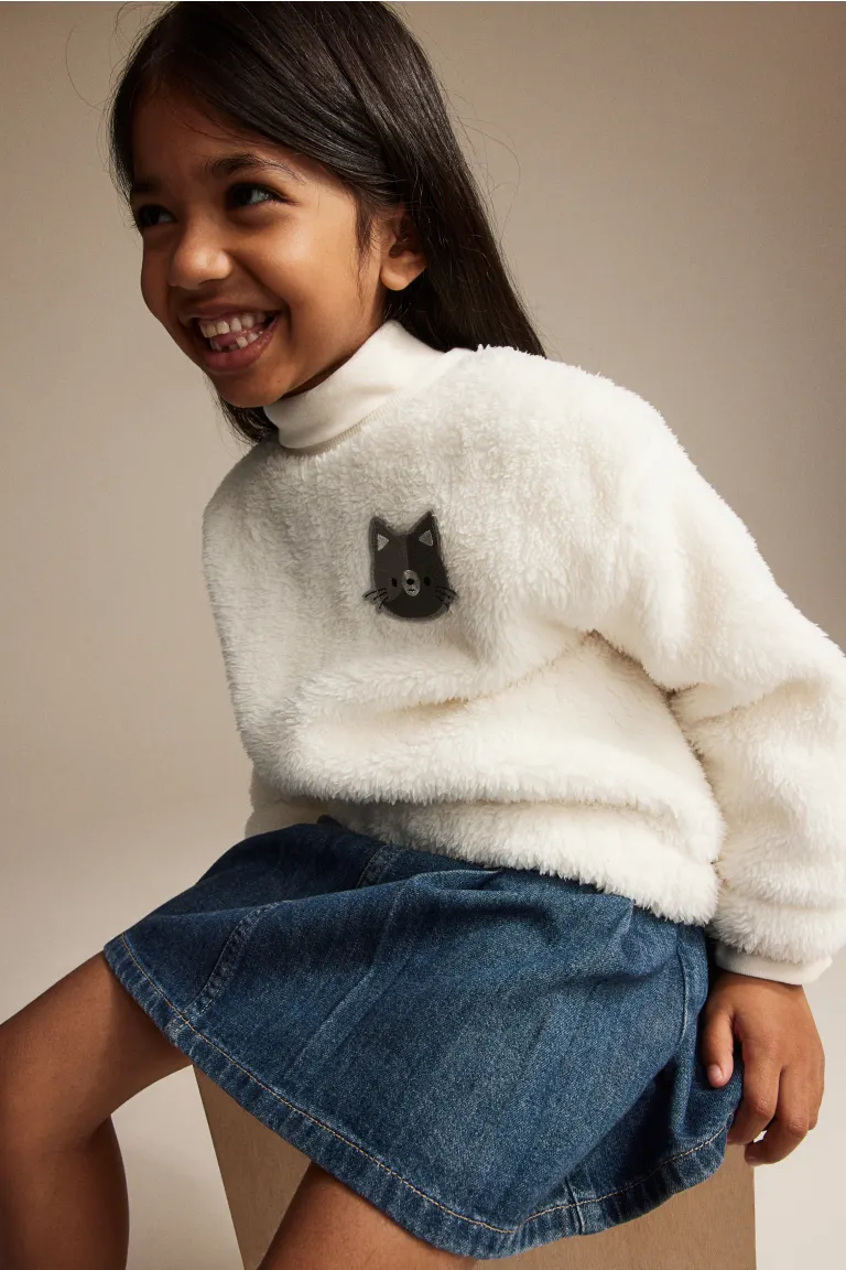 

Флисовая толстовка H&M, белый