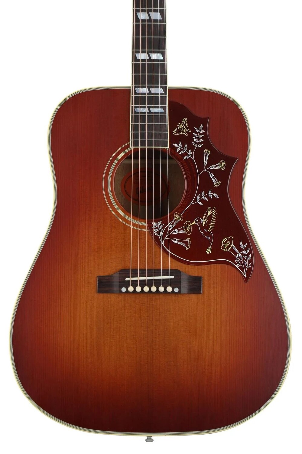 

Gibson Acoustic 1960 Hummingbird — Heritage Cherry Sunburst VOS с фиксированным бриджем
