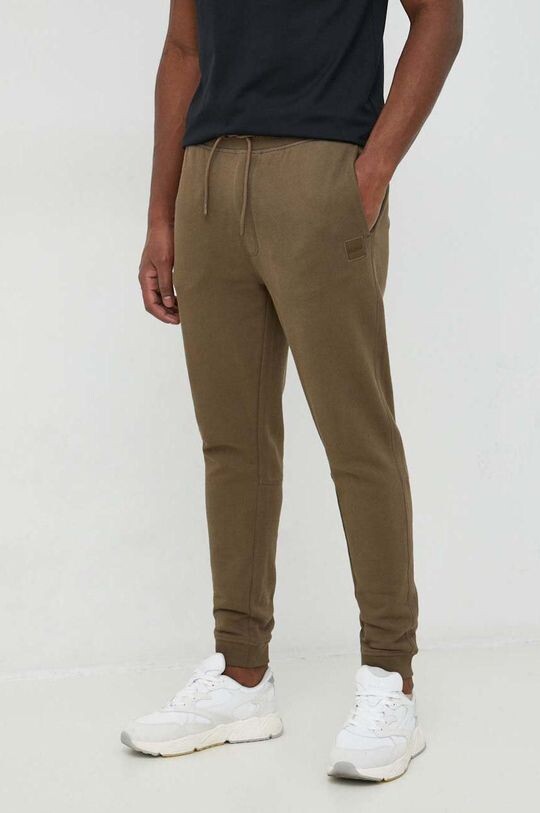 

Хлопковые спортивные брюки BOSS BOSS CASUAL Boss Orange, зеленый