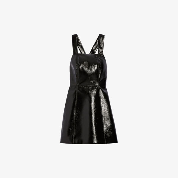 

Виниловое мини-платье без рукавов Rachelle Claudie Pierlot, цвет noir / gris
