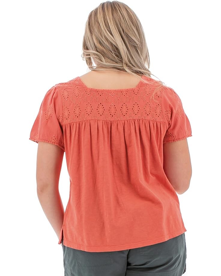 

Топ Aventura Clothing Seychelle Short Sleeve Top, цвет Spiced Coral