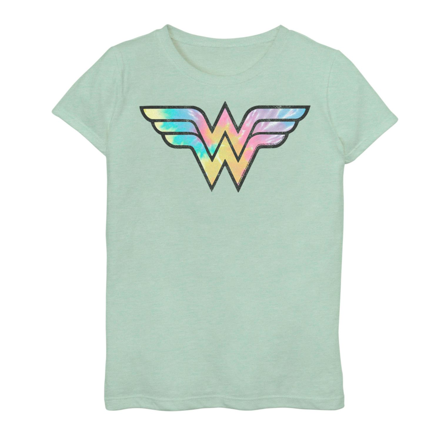 Футболка с графическим рисунком и логотипом DC Comics Wonder Woman для девочек 7–16 лет DC Comics футболка с геометрическим плакатом и графическим рисунком dc comics для девочек 7–16 лет с бэтменом dc comics