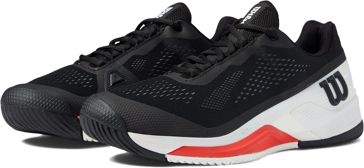 

Кроссовки Rush Pro 4.0 Tennis Shoes Wilson, цвет Black/White/Poppy Red