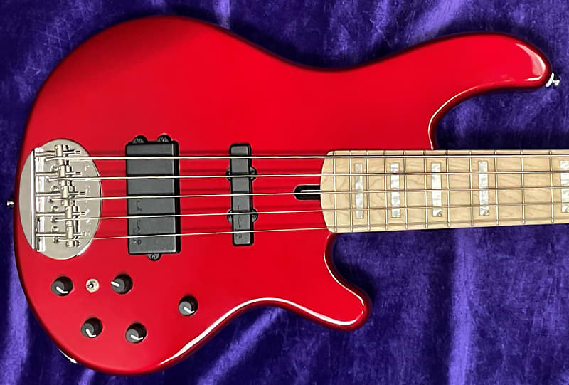 Басс гитара Lakland Skyline 55-02 Custom, Candy Apple Red w/ Maple