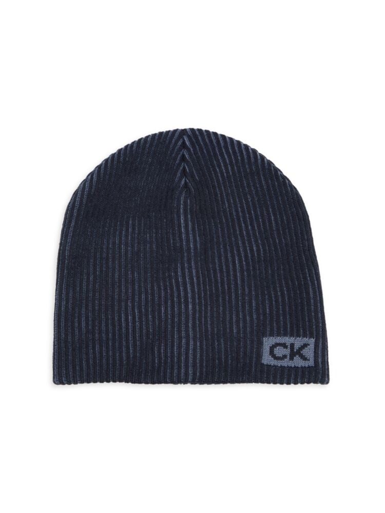 

Шапка в рубчик с логотипом Calvin Klein, цвет Dark Sapphire