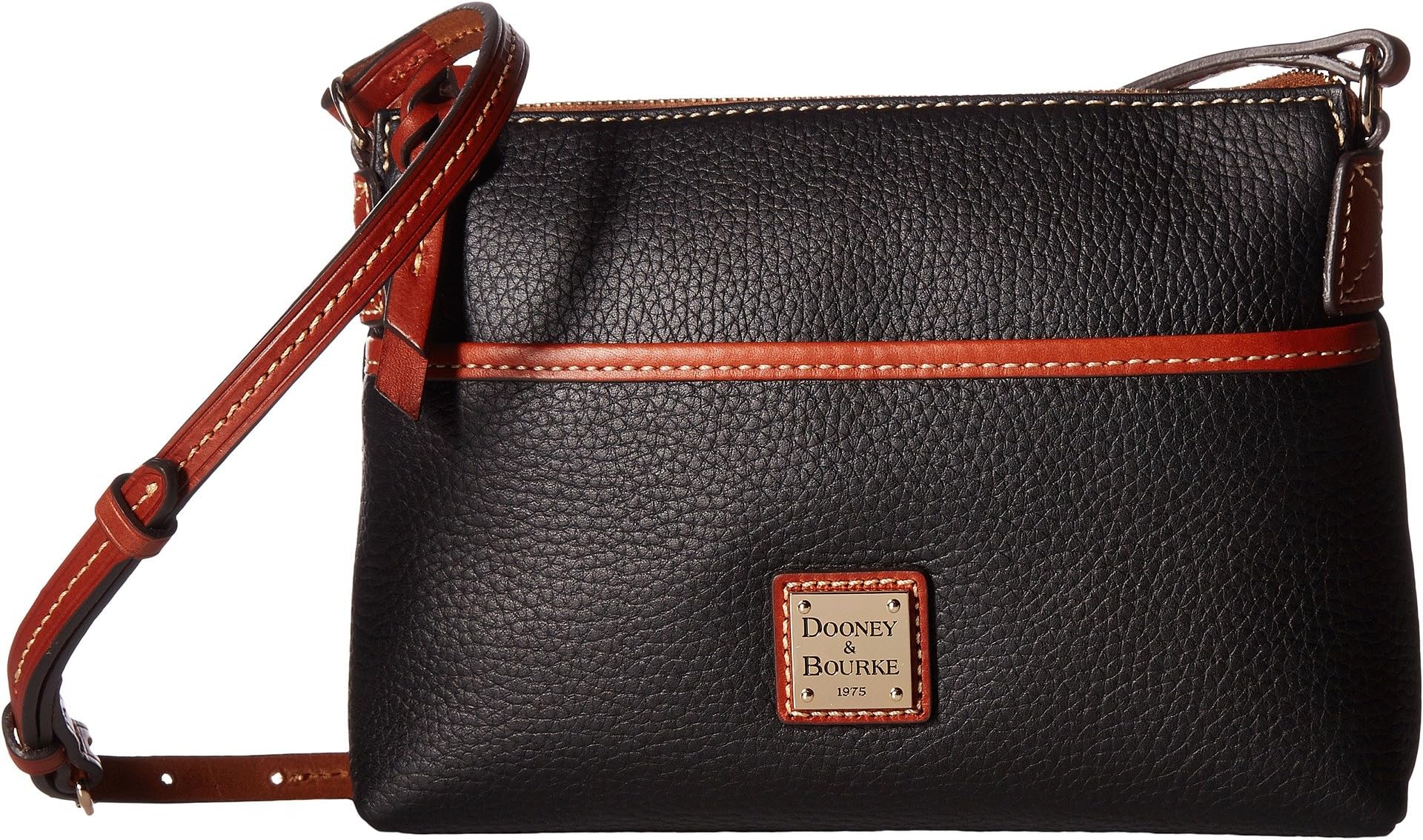 

Сумка кросс-боди Dooney & Bourke Pebble Ginger Crossbody, цвет Black w/Tan Trim