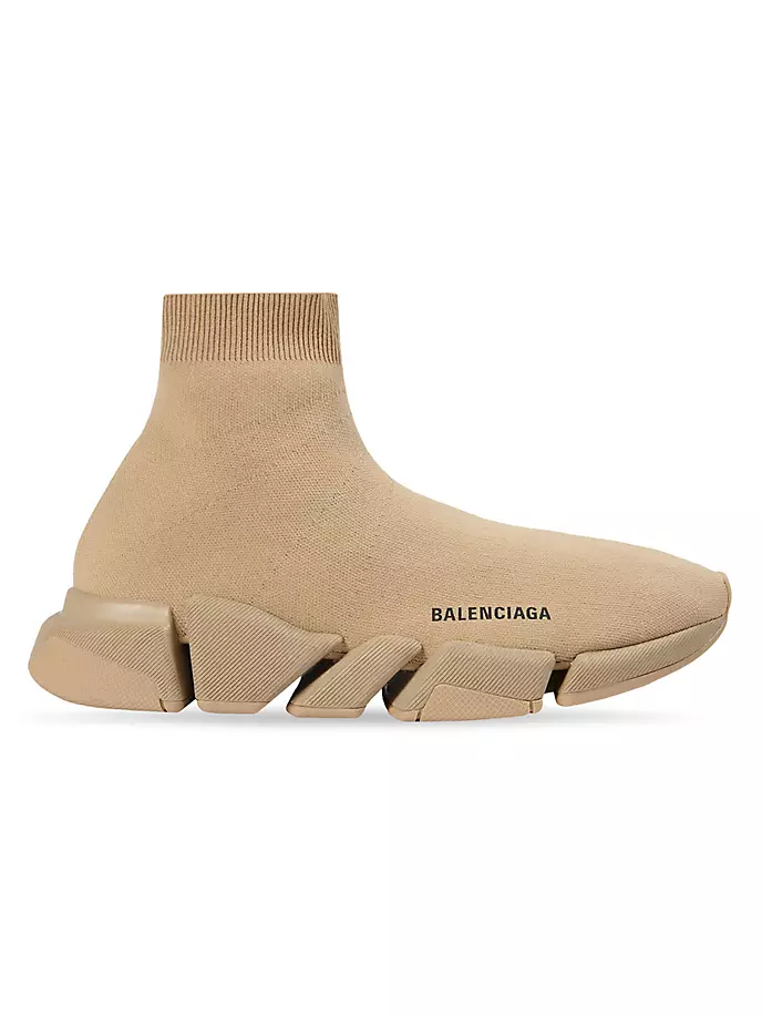 

Кроссовки Speed 2.0 Monocolor из переработанной вязки Balenciaga, бежевый