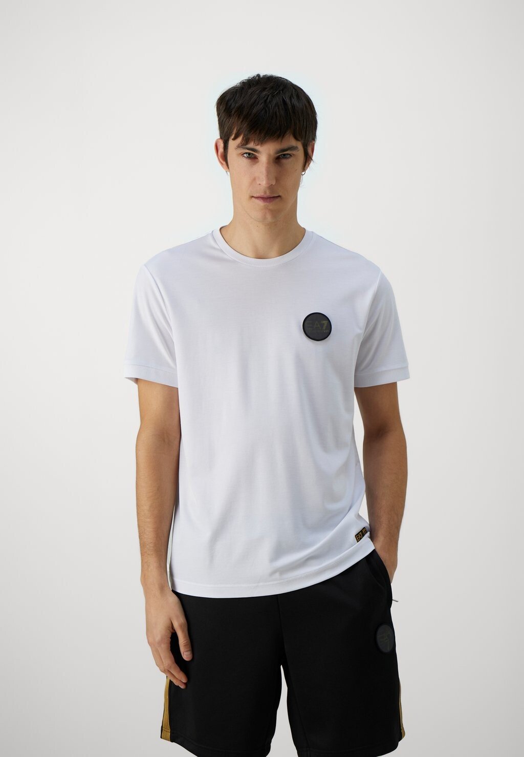 

Футболка с принтом EA7 Emporio Armani, белый