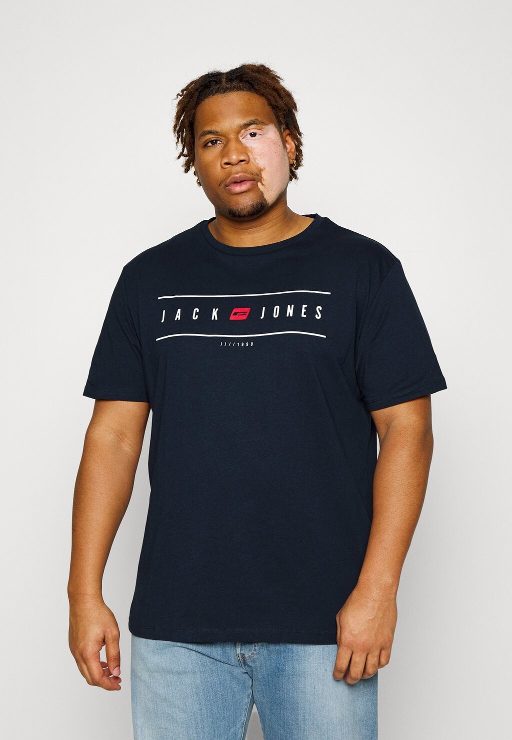 

Футболка с принтом Jack & Jones, темно-синий
