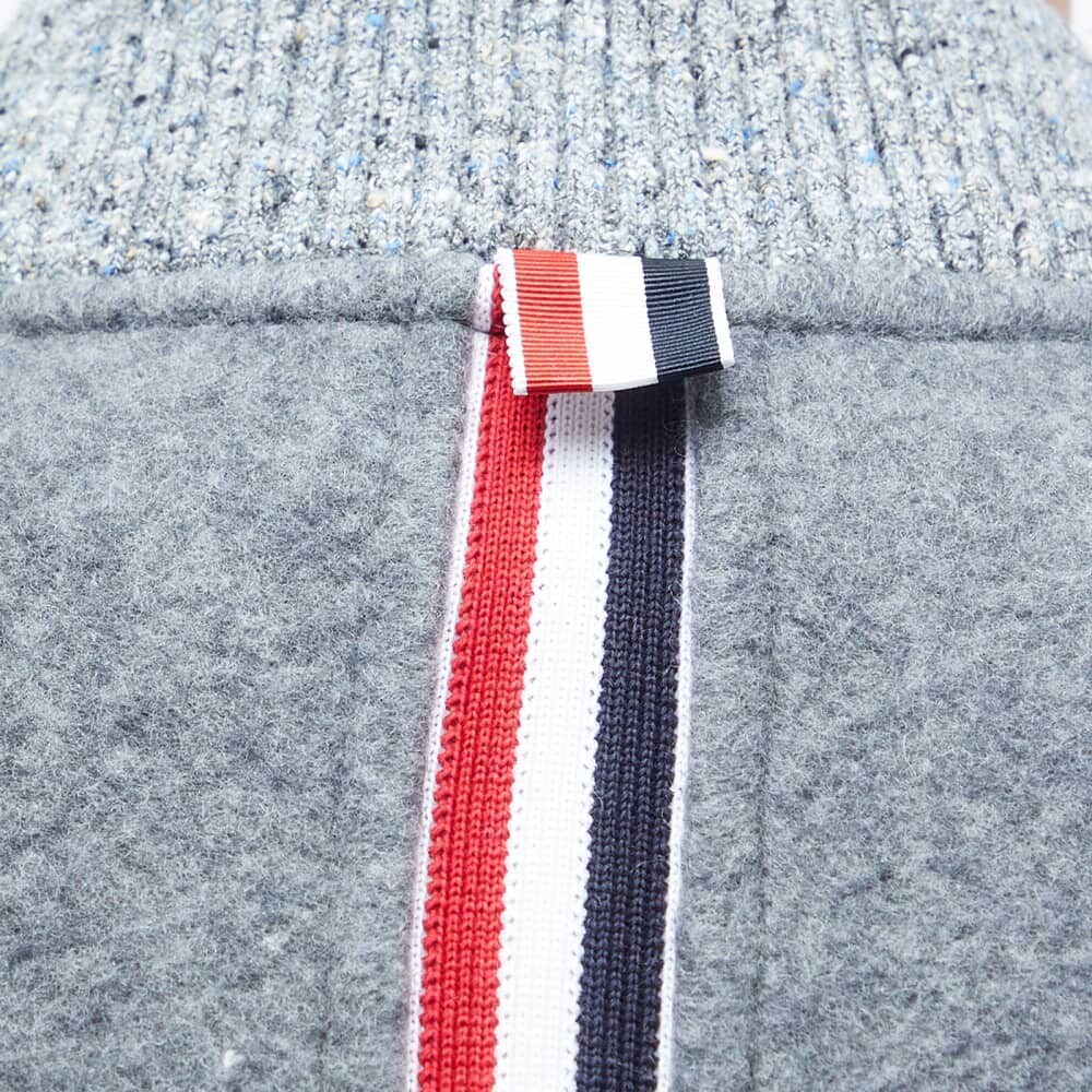 

Шерстяной флисовый бомбер Thom Browne Tape