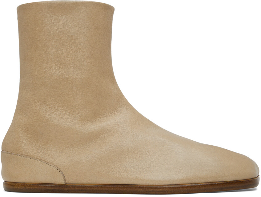 

Бежевые ботинки таби Maison Margiela