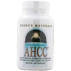 Source Naturals AHCC - активное соединение связанное с гексозой (500 мг) 60 капсул source naturals ahcc активное соединение связанное с гексозой 500 мг 60 капсул