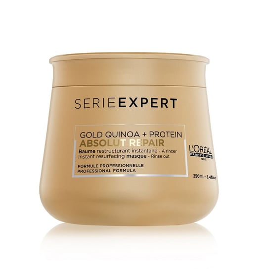 

Восстанавливающая маска для поврежденных волос, 250 мл L'oreal Professionnel, Serie Expert Absolut Repair Gold Quinoa + Protein, L'Oréal Professionnel