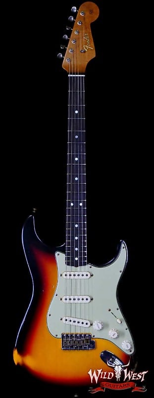 

Электрогитара Fender Custom Shop Andy Hicks Masterbuilt 1964 Stratocaster Brazilian Rosewood Board Josefina Hand-Wound Pickups Joueneyman Relic Target 3 Tone Sunburst