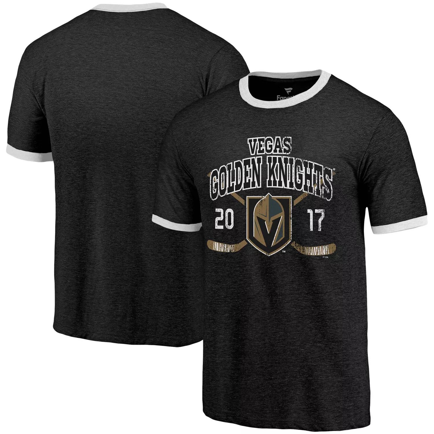 

Мужская футболка Majestic Threads Black Vegas Golden Knights Buzzer Beater Tri-Blend Ringer Fanatics