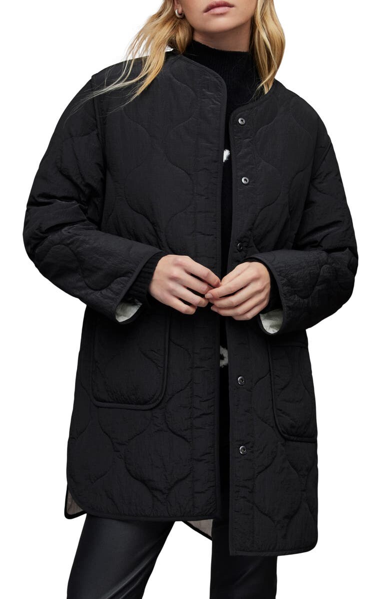 

Двусторонняя куртка Phyllis с подкладкой ALLSAINTS, черно-белый