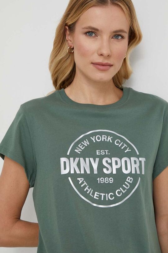 

Хлопковая футболка Dkny DKNY, зеленый