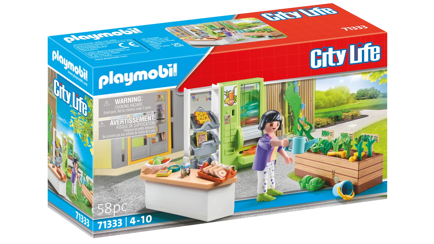 City life школьный киоск Playmobil конструктор playmobil city life 70284 мама с детьми 17 дет
