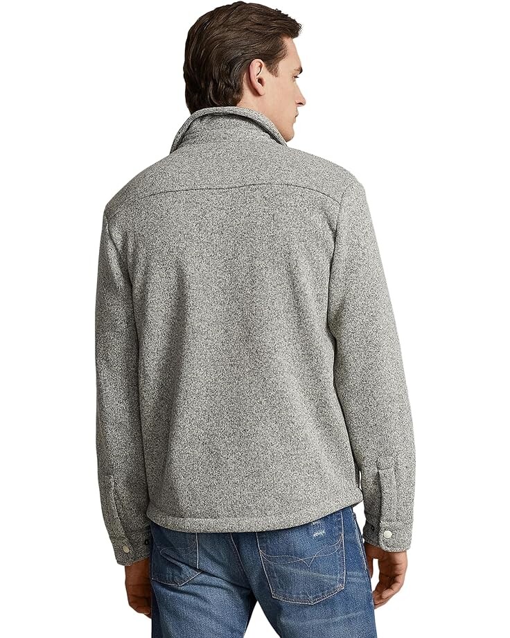 

Рубашка Polo Ralph Lauren Knit Overshirt, цвет Oatmeal Heather