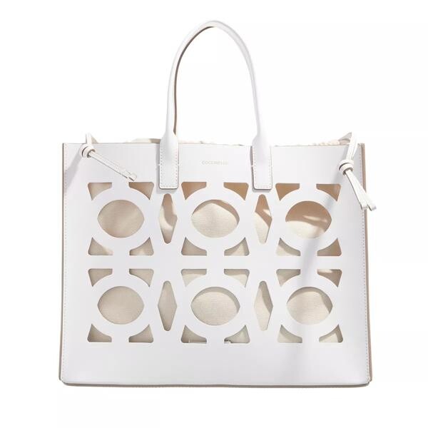 

Сумка-тоут monogram slice handbag brillant Coccinelle, белый