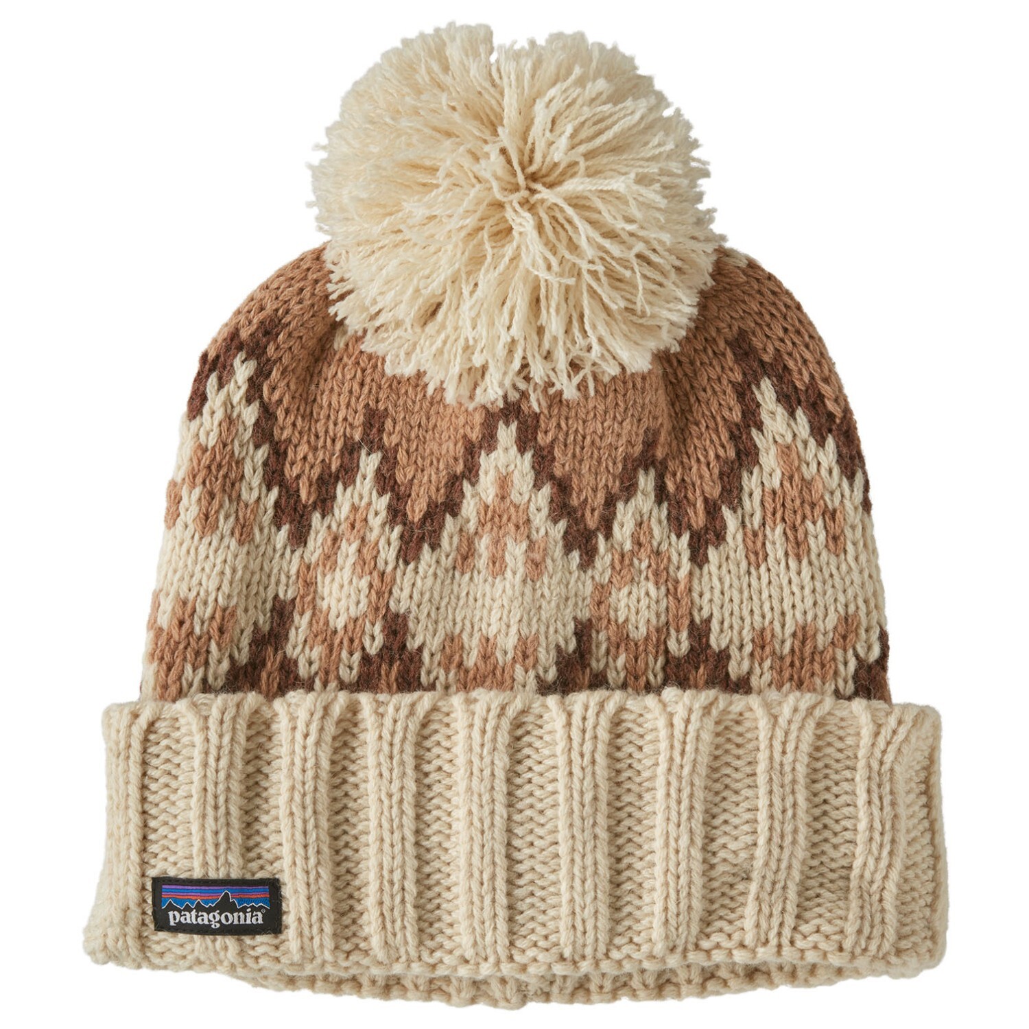 

Кепка Patagonia Snowbelle Beanie, цвет Morning Flight: Dark Natural