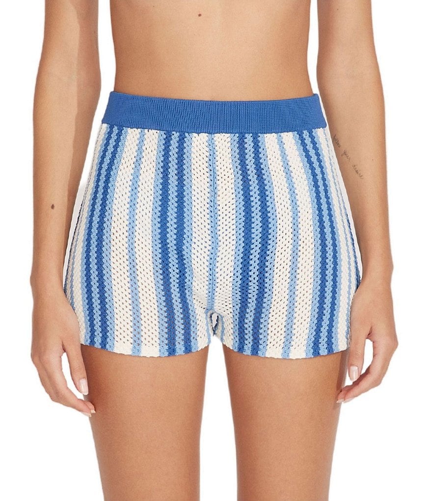 SOLID & STRIPED Charlie Пляжные шорты для плавания, синий
