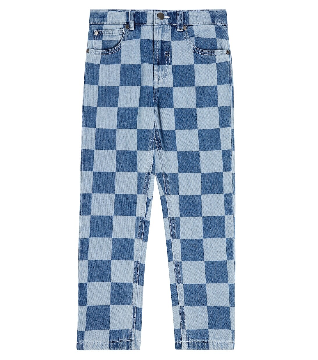 

Джинсы в клетку Stella McCartney Kids, синий