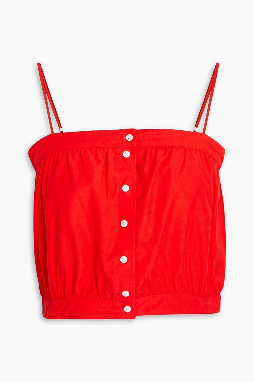 

Укороченный топ из лиоцелла и хлопка. American Vintage, красный