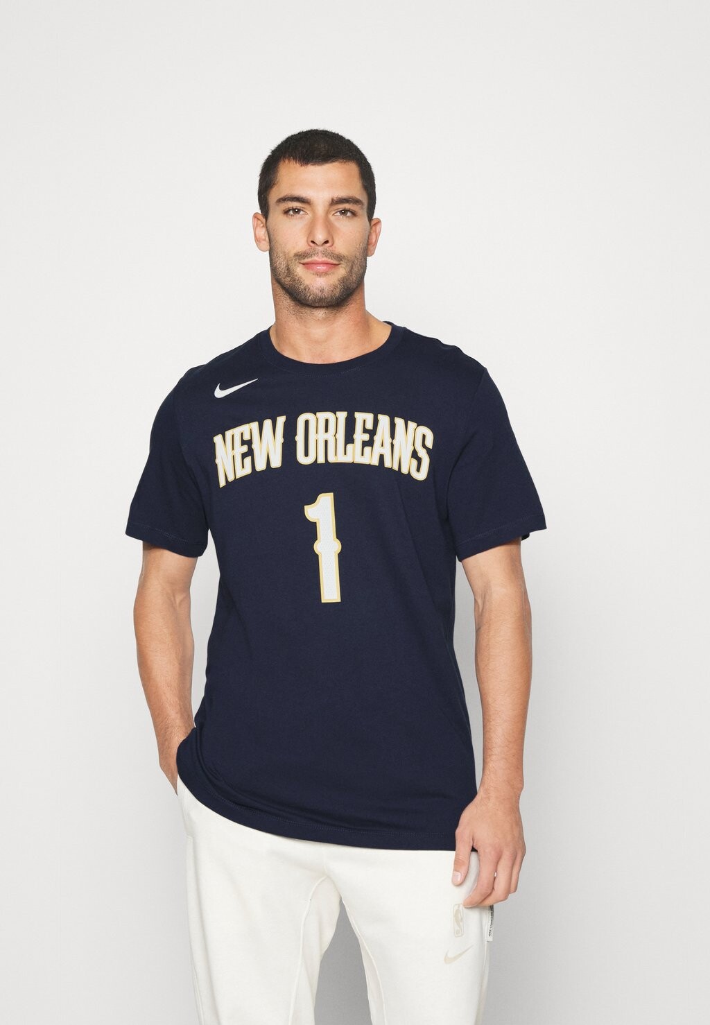 

Футболка с принтом ФУТБОЛКА NBA ZION WILLIAMSON NEW ORLEAN PELICANS ИМЯ И НОМЕР Nike, темно-синий
