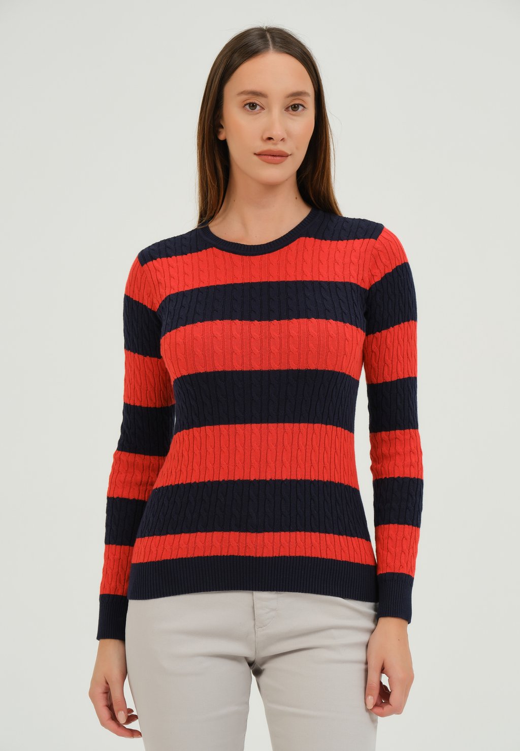 цена Вязаный свитер Edoardo Caravella, красный