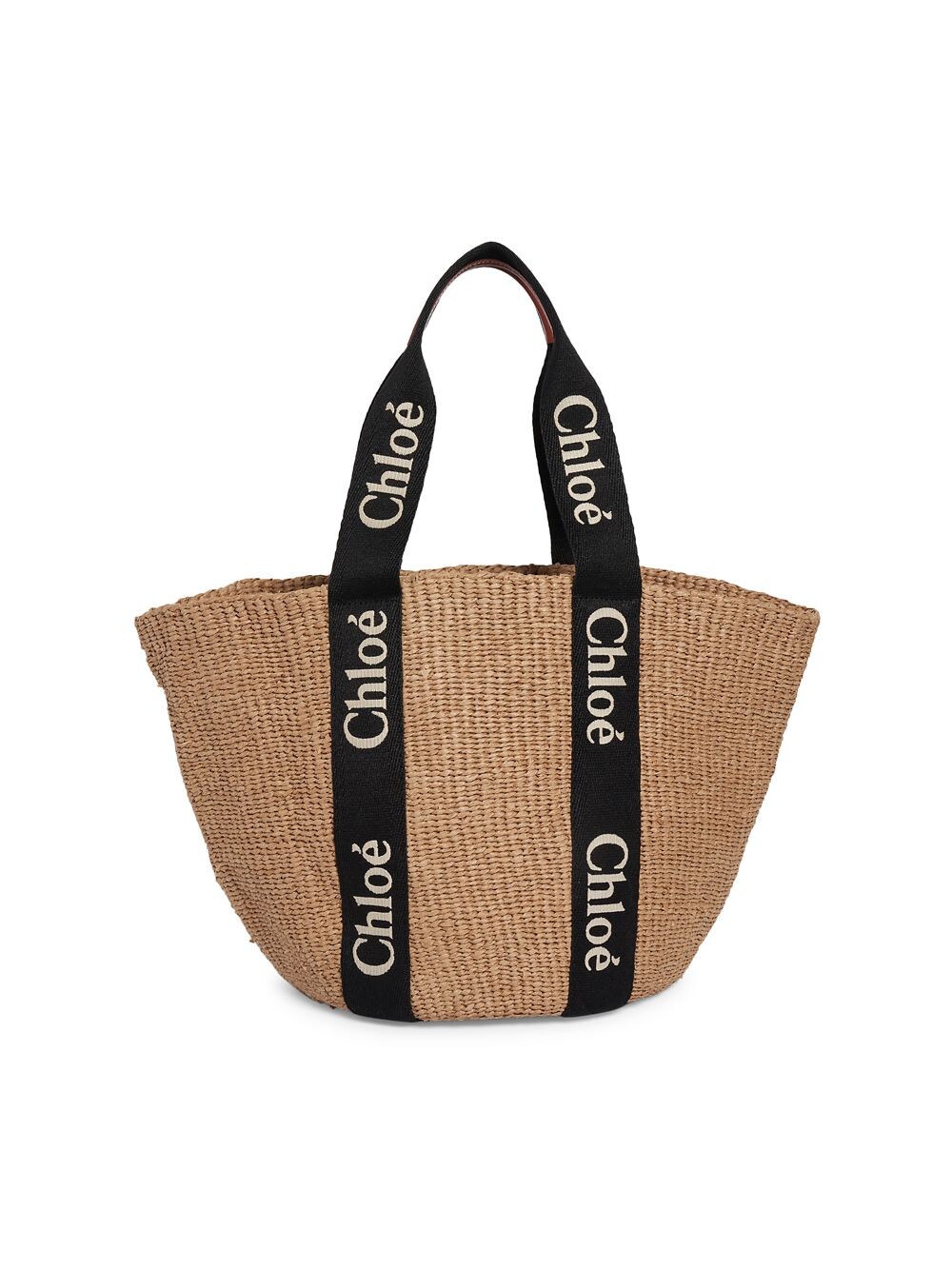 

Большая большая сумка Woody Basket Chloé, черный