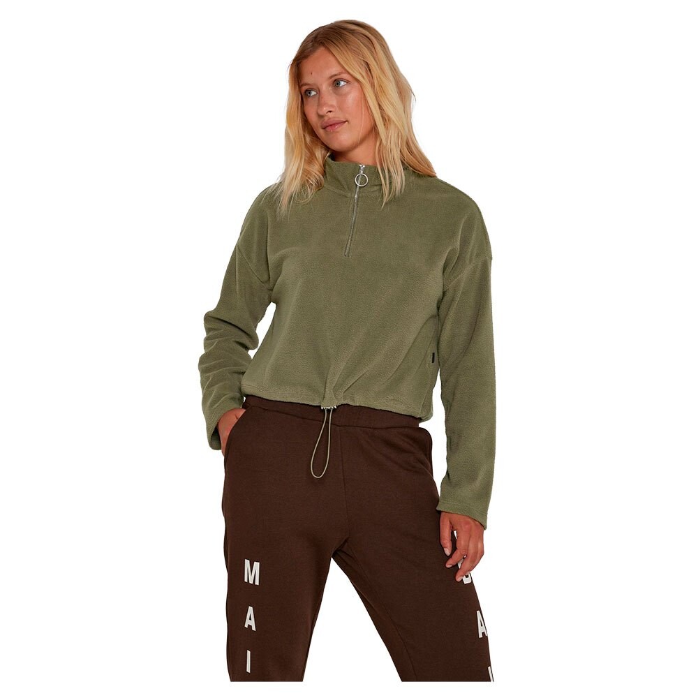 

Толстовка Noisy May Misser Half Zip, зеленый