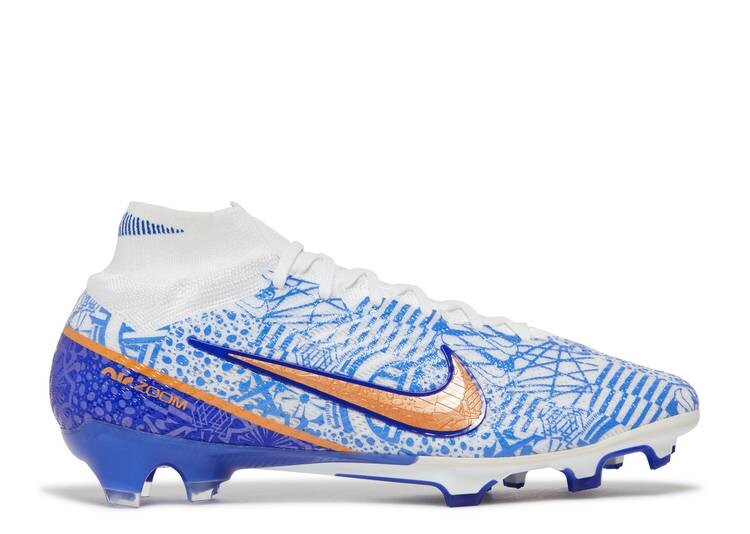 

Кроссовки Nike ZOOM MERCURIAL SUPERFLY 9 ELITE CR7 FG 'AZULEJO', белый