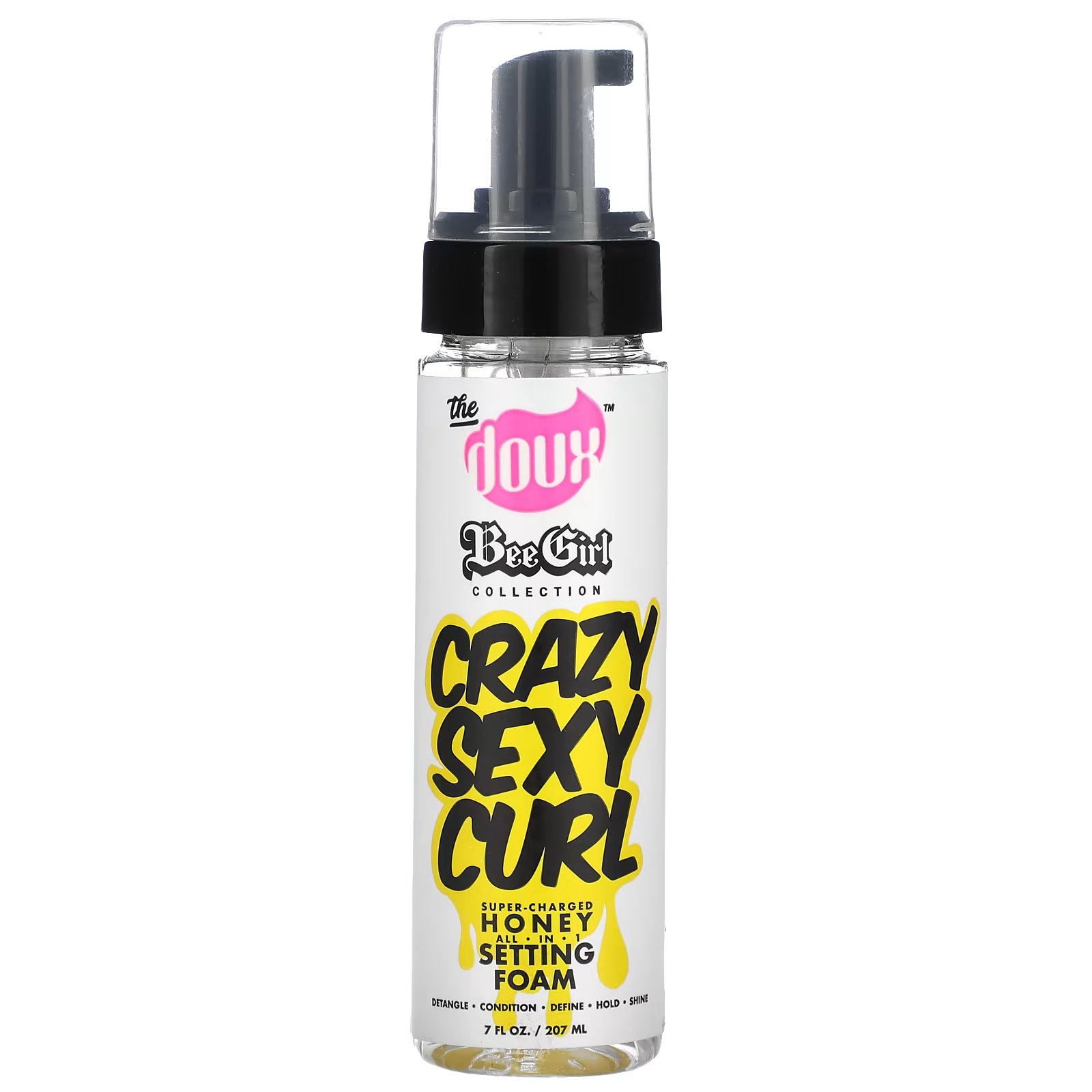 Мусс для укладки волос The Doux Crazy Sexy Curl, 207 мл the doux crazy sexy curl суперзаряженная медовая универсальная пенка для фиксации 207 мл 7 жидк унций