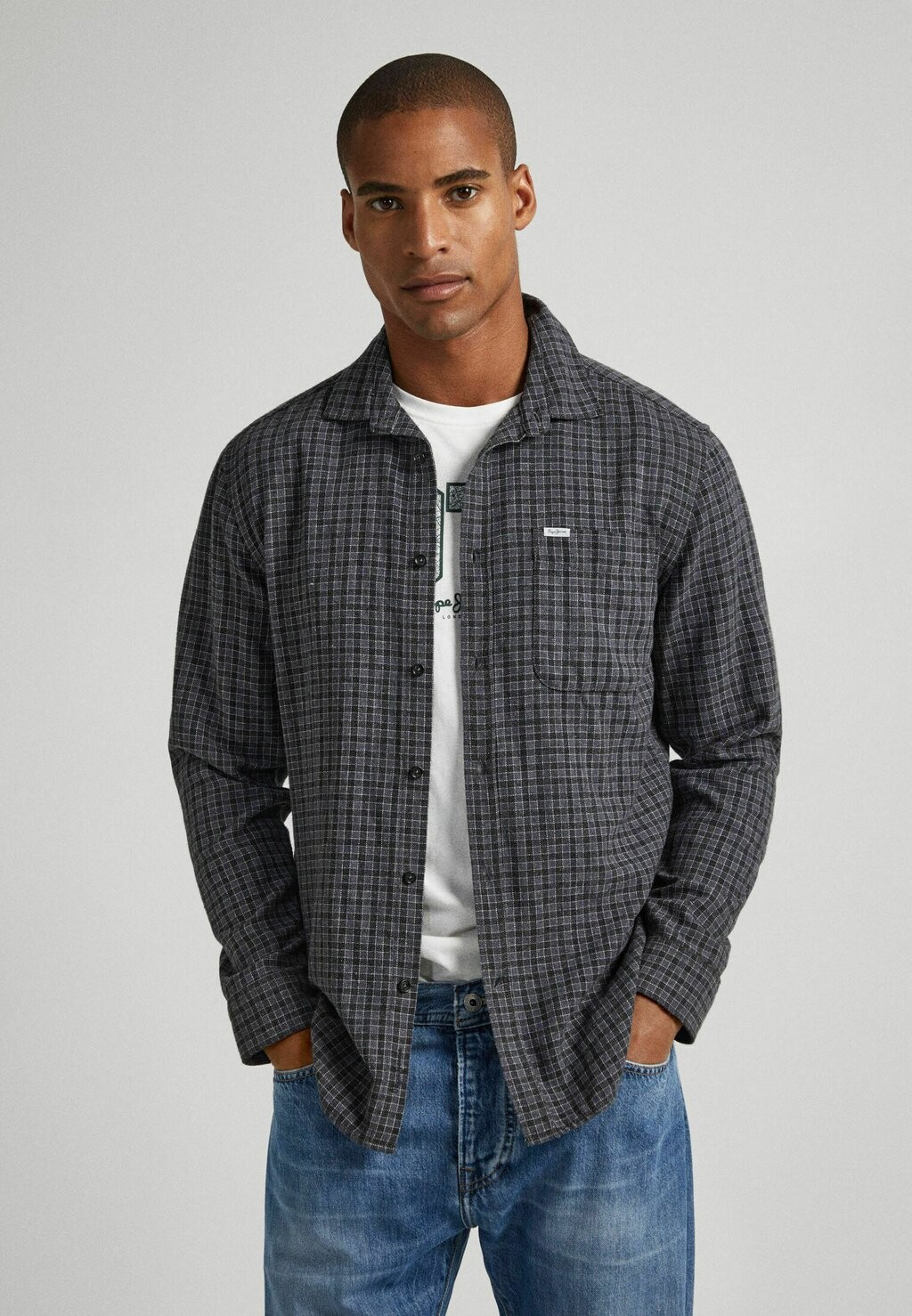 

Рубашка Conster Pepe Jeans, цвет washed black