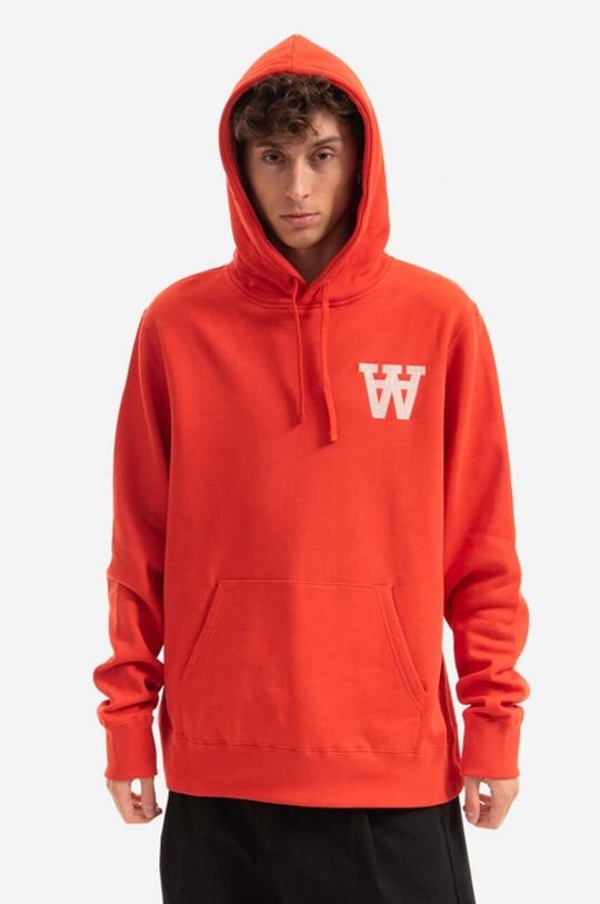 

Хлопковая толстовка Ian AA Толстовка Wood Wood, красный