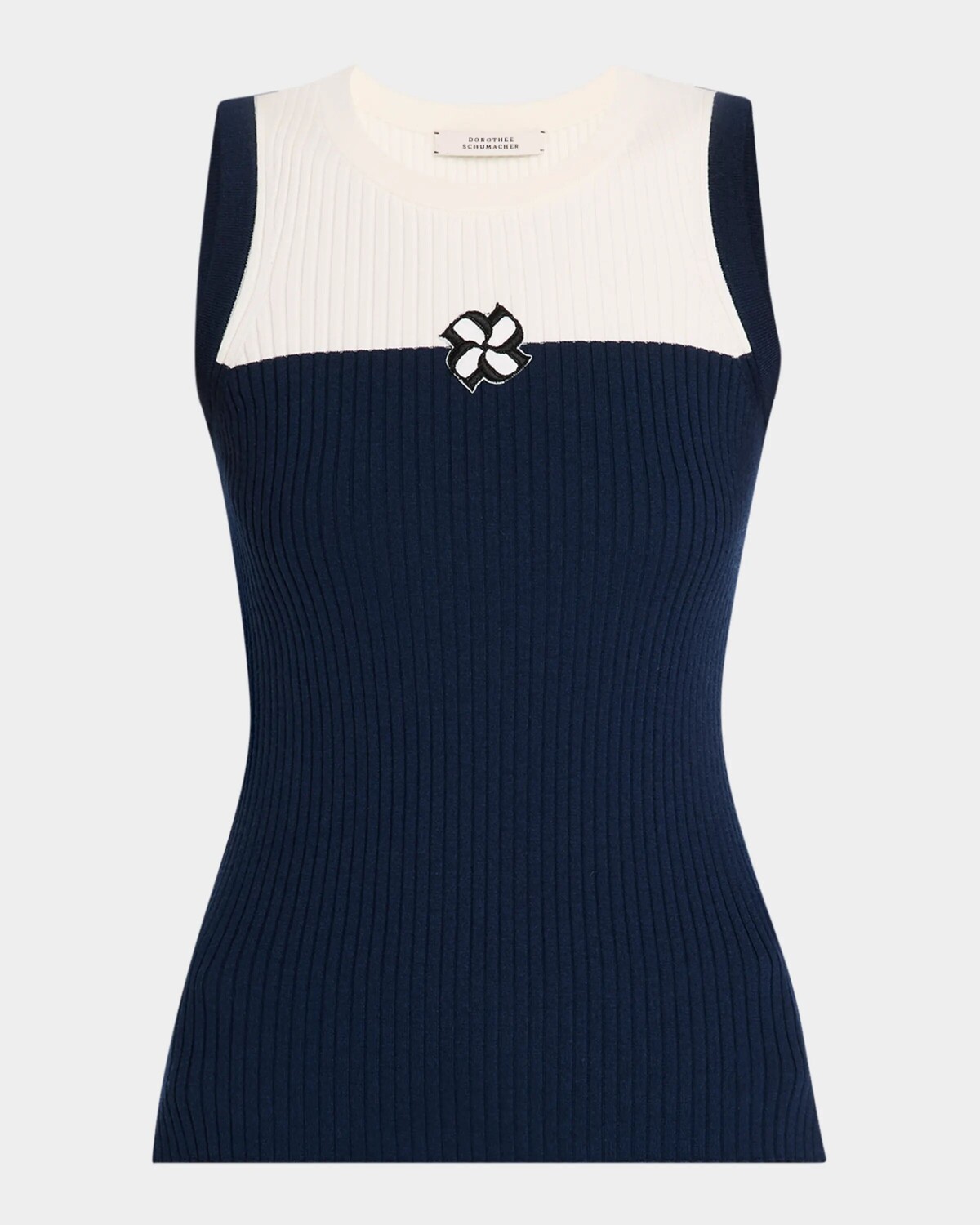 

Рубчатый топ с цветными блоками Essential Ease Dorothee Schumacher, цвет Midnight