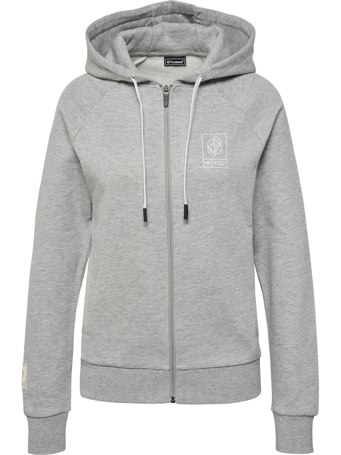 

Толстовка Hummel Hoodie Hmlgg12 Sweat Zip Hoodie Woman, серый меланж