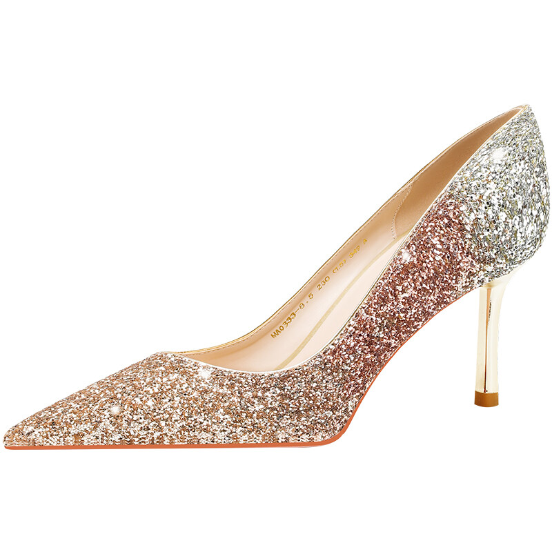 

Туфли женские на высоком каблуке Lanza, цвет Rose gold 6.5CM