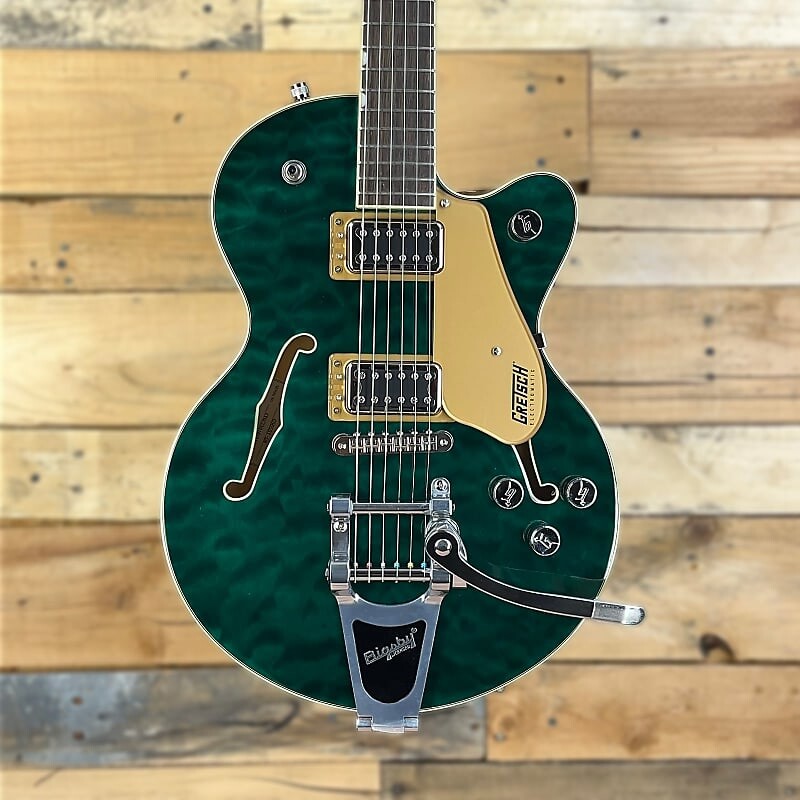 

Электрогитара Gretsch Guitars G5655T-QM Electromatic Center Block Jr. Single-Cut Quilted Maple With Bigsby Electric Guitar Mariana