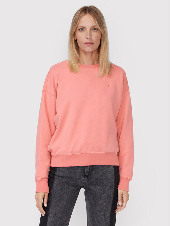 

Толстовка свободного кроя Polo Ralph Lauren, розовый