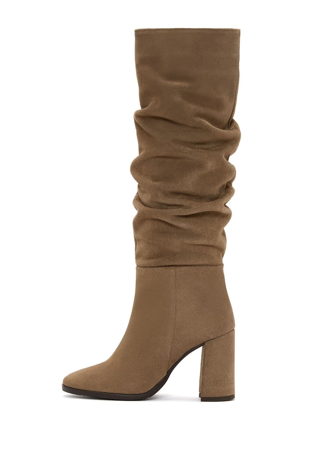 

Сапоги на каблуке Wrinkled Classic Derimod, цвет light brown