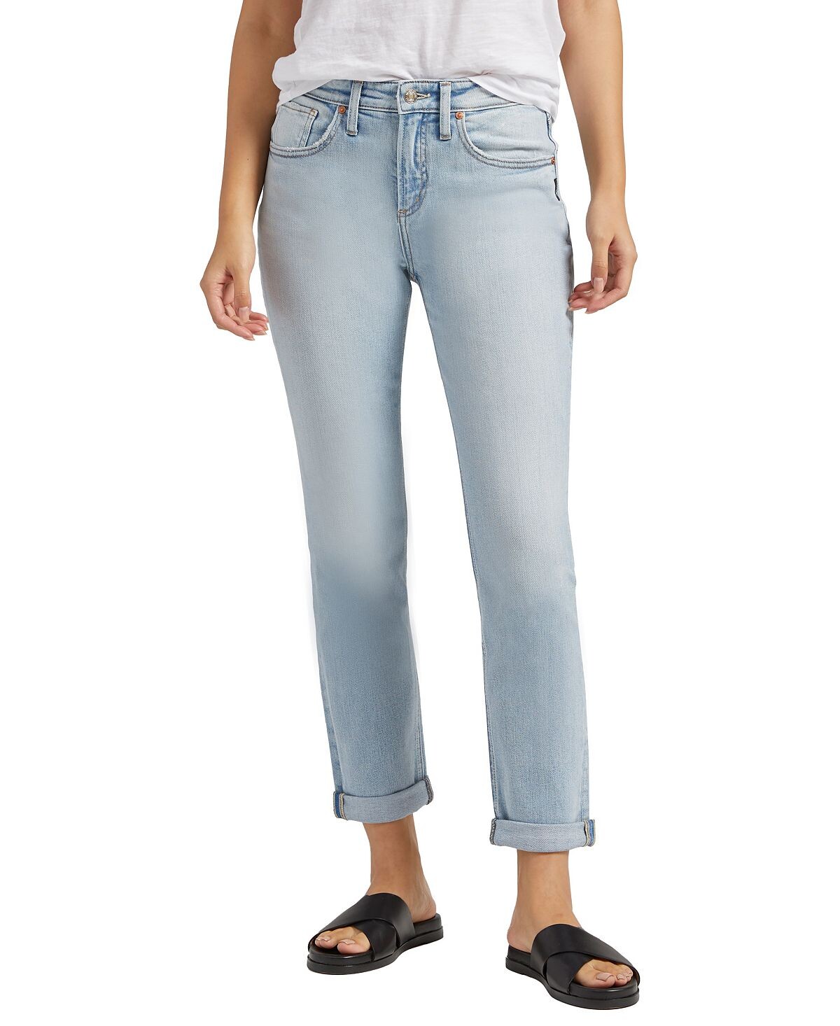 

Женские джинсы узкого кроя с высокой посадкой Beau Silver Jeans Co.